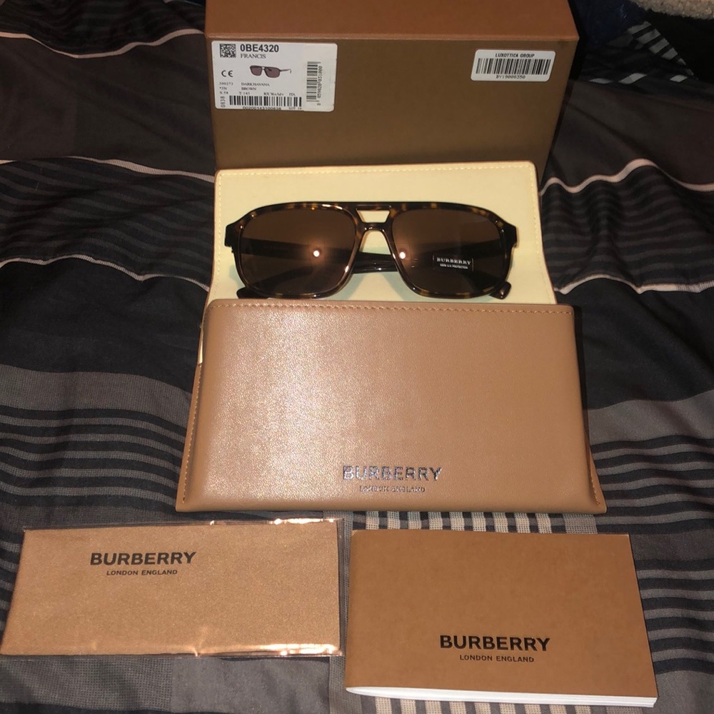 Dark Havana Brown Burberry sunglasses